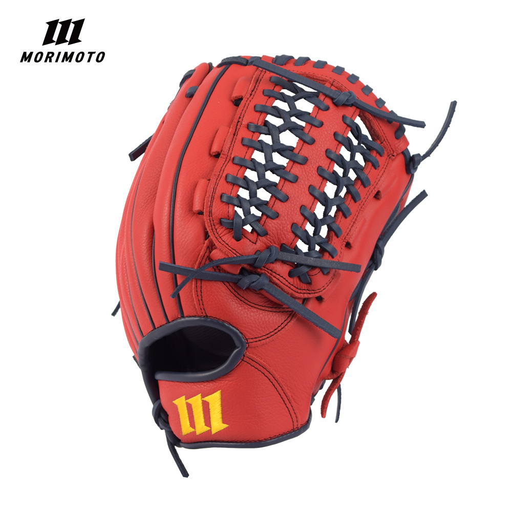 모리모토 MPN600 카우레더 글러브 레드/네이비 12인치 (우투)
